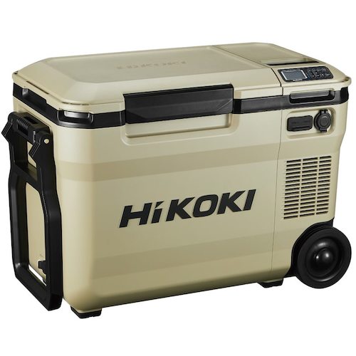 HiKOKI 18V-14.4V コードレス冷温庫大容量サイズ25L サンドベージュ マルチボルトセット品 [UL18DBA-WMBZ] UL18DBAWMBZ 販売単位：1 送料無料
