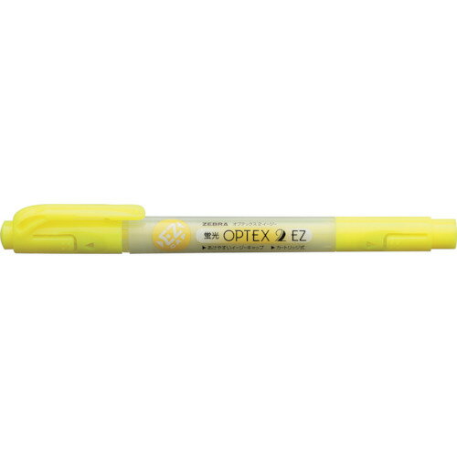 ゼブラ 蛍光ペン 蛍光オプテックス2ーEZ 黄色 [WKT11-Y] WKT11Y 販売単位：1