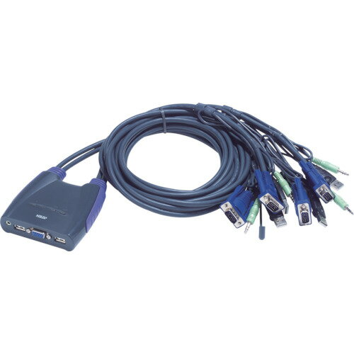 乐天商城 - ATEN KVMスイッチ 4ポート/USB/ ケーブル一体型 [CS64US] CS64US 販売単位：1 送料無料