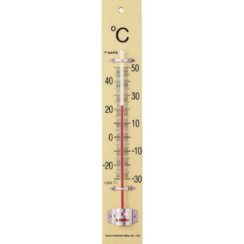 佐藤 板付温度計(フック箱)-30~50℃ (1510-00) [1510-00] 販売単位：1