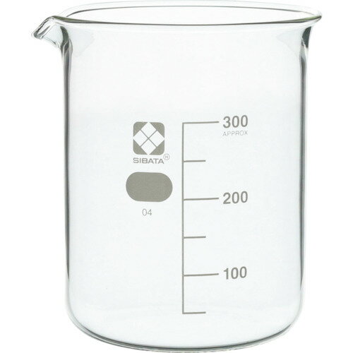 SIBATA ビーカー 目安目盛付 300mL [010020-300A] 010020300A 販売単位：1