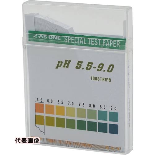 AS pH試験紙 スティックpH5.5-9.0 (100枚入) [1-1267-05] 販売単位：1