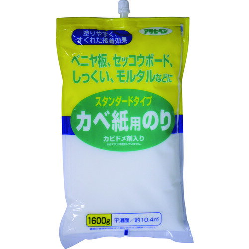Various Materials - アサヒペン スタンダードタイプカベ紙用のり 1600G 765 [156624] 156624 販売単位：1