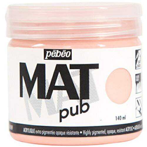 Paint - Pebeo マットピュブ 140ml NO.17 ブライトピンク [256017] 256017 販売単位：1