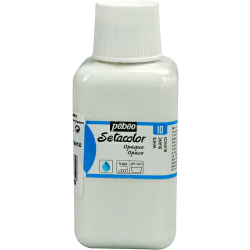 Pebeo 布用水性アクリル絵具セタカラー不透明 250ml チタニウムホワイト [296010] 296010 販売単位：1