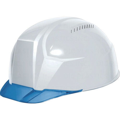 DIC 超軽量 透明バイザーヘルメット AA23-CV KP 白/ブルー [AA23-CV-HA8-KP-W/B] AA23CVHA8KPWB 販売単位：1 送料無料