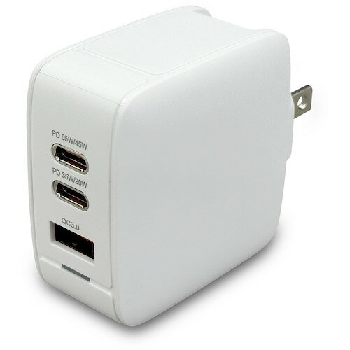 air-J ACアダプター65W Type-C PD20W X2ポート AポートQC型 [AKJ-65WPD] AKJ65WPD 販売単位：1 送料無料