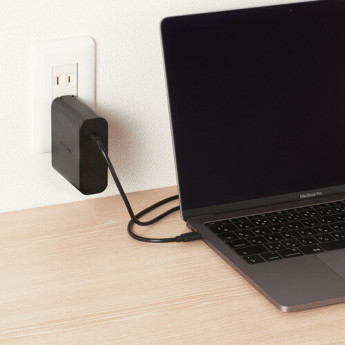 ELECOM Power Delivery対応USB AC充電器(65W) [ACDC-PD0465BK] ACDCPD0465BK 販売単位：1 送料無料