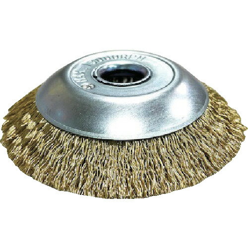 高島産業 ベベルブラシ エアー工具用 ベベル型 100x16穴x67 真鍮メッキ鋼線0.25 [BHR-1006] BHR1006 販売単位：1