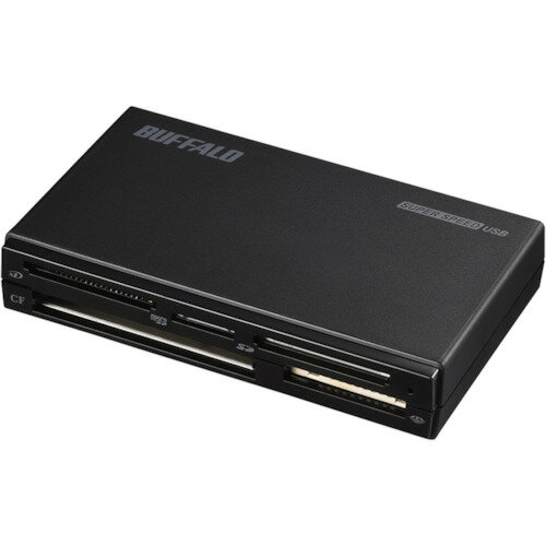 BUFFALO USB3.0 マルチカードリーダー ハイエンドモデル ブラック [BSCR500U3BK] BSCR500U3BK 販売単位：1 送料無料