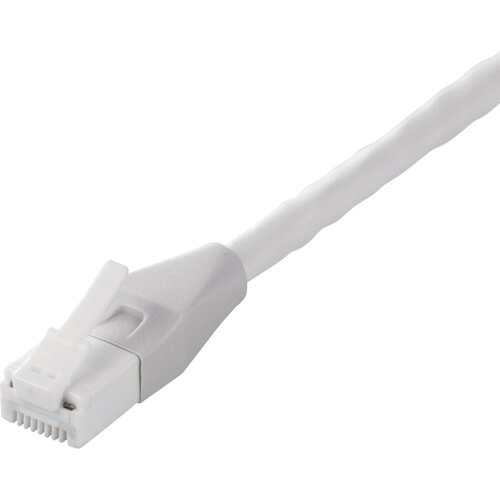 BUFFALO Cat6A ツメの折れないLANケーブル 標準 ストレート 3m ホワイト [BSLS6ANU30WH] BSLS6ANU30WH 販売単位：1