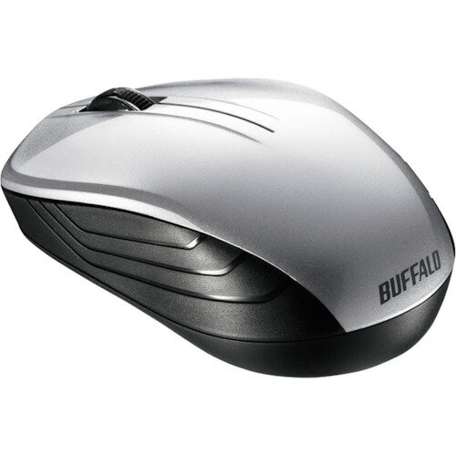 BUFFALO 無線 BlueLED 3ボタン スタンダードマウス シルバー [BSMBW107SV] BSMBW107SV 販売単位：1