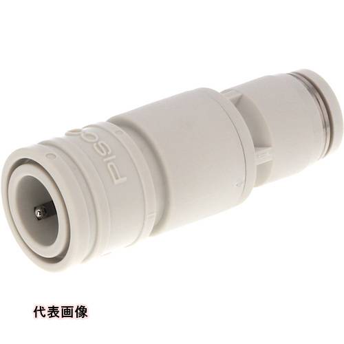 PISCO ライトカップリング 15シリーズソケット ワンタッチ継手タイプ チューブ外径:6mm ライトグレー仕様 [CPS15-6W] CPS156W 販売単位：1
