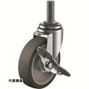ユーエイ ねじ込み式 自在 キャスター エラストマー 車輪径50mm ストッパー付き Eタイプ ET-S型 ネジ寸法M12×35ピッチ1.75 [ET-50EL...