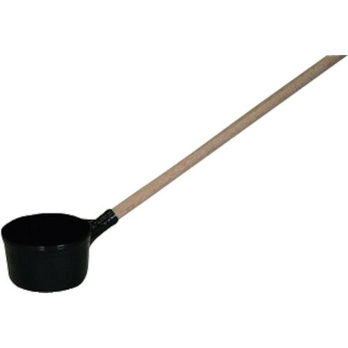 YAZAKI 万能ビシャク 柄付 FL-18 ブラック [FL18] FL18 販売単位：1