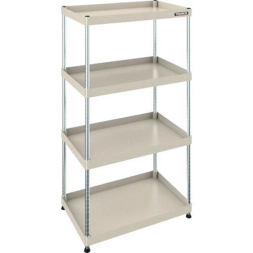 TRUSCO トラスコ中山 【売切廃番】フレックスラック 750X500XH1500 4段 ネオグレー [FLWB-R1024-NG] FLWBR1024NG 販売単位：1 送料無料