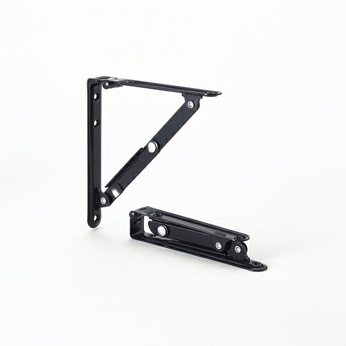 TANNER 折りたたみ棚受け 150mm 黒 [FB150B] FB150B 販売単位：1