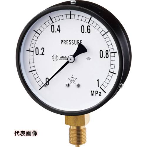 右下 一般圧力計 [G411-211-V-40MPA] G411211V40MPA 販売単位：1 送料無料