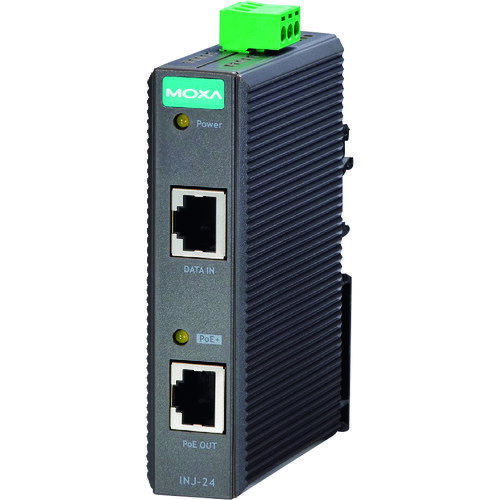 MOXA ギガビット IEEE802.3af/at PoE+ インジェクタ [INJ-24] INJ24 販売単位：1 送料無料