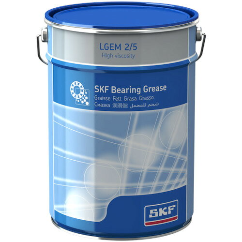 SKF 軸受用グリース 高粘度 LGEM 2 (5kg缶入り) [LGEM 2/5] LGEM25 販売単位：1 送...