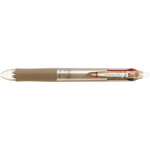 PILOT まとめ買い 消せるボールペン フリクションボール4 0.5 黒・赤・青・緑4色ボールペン シャンパンゴールド 10本セット [LKFB-80EF-CGD-10P] LKFB80EFCGD10P 販売単位：1 送料無料 loupe-studio-11406945 ルーペスタジオ パッケージ画像