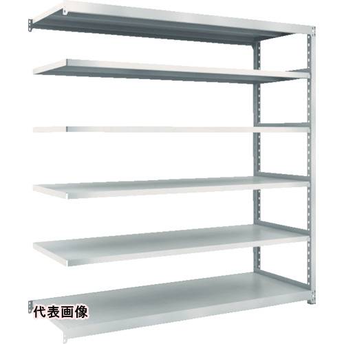 TRUSCO トラスコ中山 スチールラック M2型軽中量棚 1160X600XH1500 6段 連結 ネオグレー [M2-5466B NG]..