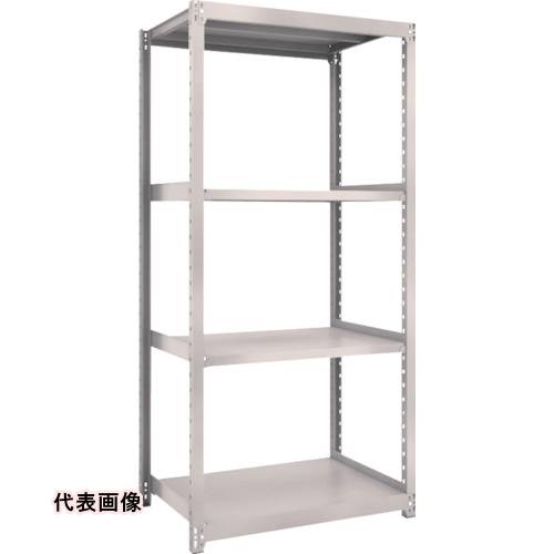 TRUSCO トラスコ中山 スチールラック M2型軽中量棚 860X600XH2100 4段 単体 ネオグレー [M2-7364 NG] 販売単位：1 送料無料