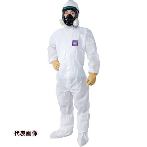 4959382784427｜825-2471 [MG1500AL] 1販売商品画像については実際の製品と異なる場合がございます。あくまでも商品のスペックをご確認の上ご注文をお願いいたします。※この商品は受注発注の商品です。その為メーカーに在庫がない場合がございます。その場合は大変申し訳ございませんがキャンセルとさせて頂きます。予めご了承下さい。825-2471特長通気性を保ちながら、優れた防じん性能を有します。フード・袖口・胴回り・足首部分はゴム紐入りです。ファスナー部を防護するフラップ付きです。ファスナーのスライダー（つまみ）が2個付きで、上下どちらからでも開閉できます。用途石綿（アスベスト）取扱い作業。仕様色：ホワイトサイズ：L適合身長(cm)：176〜182適合胸囲(cm)：100〜108仕様2密閉服（使い捨て式）JIS T 8115：2015規格タイプ5・6適合品（浮遊固体粉じん・ミスト防護用）材質_仕上生地：スパンボンドのポリプロピレン、メルトブローのポリプロピレン質量1.900KG原産国中国JANコード4959382784427「ルーペスタジオ」では、拡大鏡(虫眼鏡/ルーペ)、双眼鏡、単眼鏡、望遠鏡などのレンズ製品を主に取り扱っております。工具製品は常には在庫しておらずお取りよせとなります。ご了承下さい。化学防護服 化学防護服シゲマツ 全身化学防護服 関連商品へ