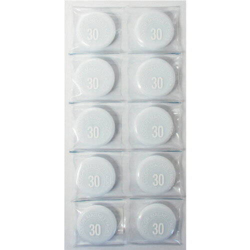 mitsuya カラーマグネット丸型#30 白 M22454 [MR-30-WH] MR30WH 10セット
