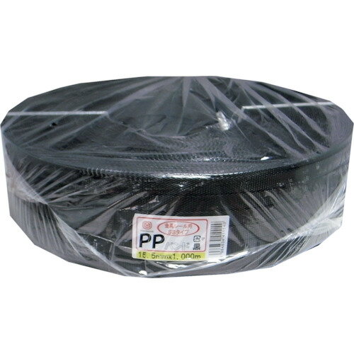 まつうら PPバンド 15.5mm×1000m 黒(金具シール・手締めストッパー兼用) [PPBAND-1000-BK] PPBAND1000B..