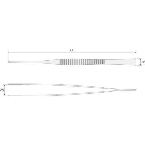 ルーペスタジオのHOZAN ピンセット [PP-140] PP140 販売単位：1｜アングル3