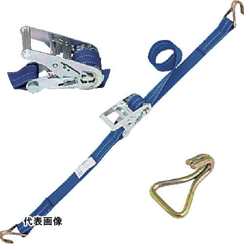 4902043907291｜656-0161 [REK50L6NH300 ] 1販売システム上、送料無料と表記されていても、沖縄県・離島宛、大型商品は追加料金をいただく場合があります。別途費用が発生する場合、システムの都合上ご購入時の自動配信メールには追加料金が含まれておりません。当店でご注文内容を確認し、別途メールにてご請求金額を連絡致します。商品画像については実際の製品と異なる場合がございます。あくまでも商品のスペックをご確認の上ご注文をお願いいたします。※この商品は受注発注の商品です。その為メーカーに在庫がない場合がございます。その場合は大変申し訳ございませんがキャンセルとさせて頂きます。予めご了承下さい。656-0161特長高強力リサイクルポリエステル糸を使用したエコマーク認定商品です。ラチェットバックル式で、簡単な操作で確実に固縛できます。エンドレス形・両端アイ形・その他端末金具付きがあり、さまざまな固縛シーンに対応できます。用途運送・保管時の荷物の固定、荷崩れ防止に。仕様最大使用荷重(t)：7.5kN(764kg)ベルト長さ(m)巻取側：5ベルト長さ(m)固定側：1ベルト寸法(mm)幅×厚さ：50×2.5色：青両端形状：ナローフックベルト幅(mm)：50仕様2ラチェットバックル式タイプ両端形状：ナローフックエコマーク認証商品：認証番号23105004材質_仕上ベルト:高強力ポリエステル金具：鋼材質量2.210KG原産国日本JANコード4902043907291「ルーペスタジオ」では、拡大鏡(虫眼鏡/ルーペ)、双眼鏡、単眼鏡、望遠鏡などのレンズ製品を主に取り扱っております。工具製品は常には在庫しておらずお取りよせとなります。ご了承下さい。荷締機 ベルト荷締機シライ ベルトラッシング（ラチェットバックル式） ベルタイト（R） 関連商品へ