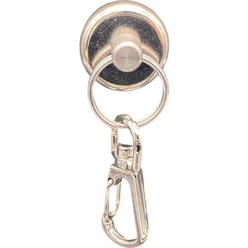 ラクテム 強力マグネットリング Φ25 ゴム・スプリングスナップ付 [RMSH25] RMSH25 販売単位：1