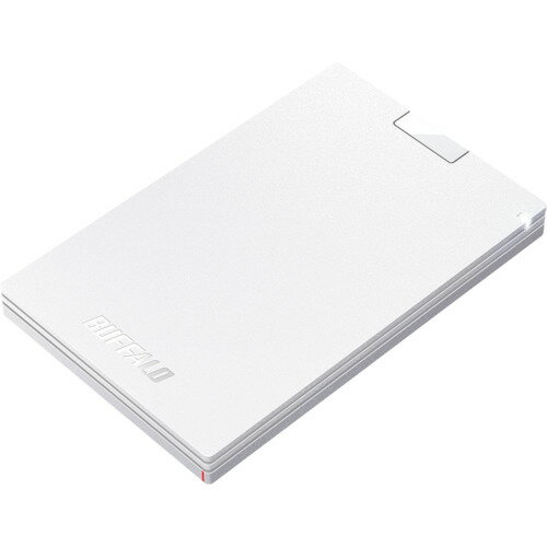 BUFFALO USB3.2(Gen1) ポータブルSSD Type-A 1.0TB ホワイト [SSD-PG1.0U3-WC] SSDPG1.0U3WC 販売単位：1 送料無料