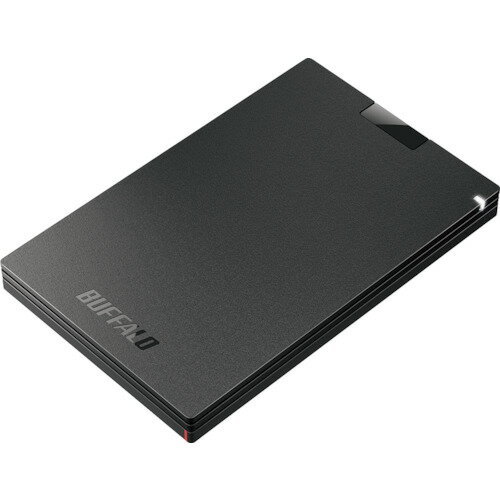 BUFFALO USB3.2(Gen1) ポータブルSSD Type-A 500GB ブラック [SSD-PG500U3-BC] SSDPG500U3BC 販売単位：1 送料無料
