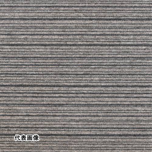 大島屋 日本製タイルカーペット ストライプブラウン 50×50cm [STCS-03] STCS03 販売単位：1