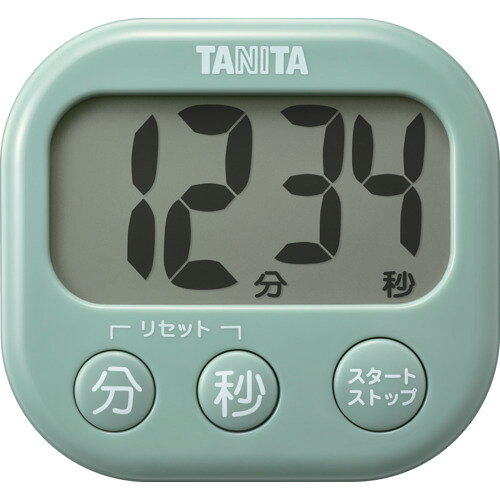 4904785177352｜625-5762 [TD429GR ] 1販売 こちらの商品はメール便対応商品です。メール便対応数：35（※1回のご注文で対応数の合計が101以上だとメール便は対応できませんので予めご了承下さい。) 商品画像については実際の製品と異なる場合がございます。あくまでも商品のスペックをご確認の上ご注文をお願いいたします。※この商品は受注発注の商品です。その為メーカーに在庫がない場合がございます。その場合は大変申し訳ございませんがキャンセルとさせて頂きます。予めご了承下さい。625-5762特長使いやすさにこだわりぬいた「でか見えタイマー」が安心の抗菌加工になりました。 本体背面にはストラップ穴とマグネット、立てられるスタンドが付いているので様々な設置方法で使用可能です。＊「でか見え」は株式会社タニタの日本国での登録商標です。用途時間管理に。料理をする時に。仕様最大計時：99分59秒最小計時(秒)：1最小計時(分)：1幅(mm)：82奥行(mm)：23高さ(mm)：76電源(V)：1.5V DC　単4形乾電池色：セージグリーン仕様2電源：単4形乾電池×1本(お試し用付属)材質_仕上ABS樹脂質量75.000Gセット内容_付属品取扱説明書（保証書付）お試し用電池（単4形乾電池（R03）×1本）原産国中国JANコード4904785177352「ルーペスタジオ」では、拡大鏡(虫眼鏡/ルーペ)、双眼鏡、単眼鏡、望遠鏡などのレンズ製品を主に取り扱っております。工具製品は常には在庫しておらずお取りよせとなります。ご了承下さい。ストップウォッチ・タイマー タイマーTANITA 抗菌でか見えタイマー 関連商品へ