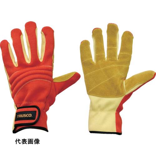 TRUSCO トラスコ中山 耐切創手袋 防災レスキュー仕様L オレンジ [TRF120A-L-OR] TRF120ALOR 販売単位：1 送料無料