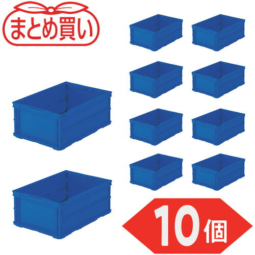 TRUSCO トラスコ中山 【まとめ買い】オリコン 薄型折りたたみコンテナ 30L ダークブルー 10個 [TR-O30B-DB-10P] TRO30BDB10P 販売単位：1 送料無料