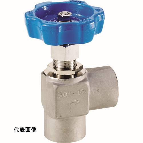 Fujikin ステンレス鋼製ニードルストップバルブ(アングル形) [US-33PA-R] US33PAR 販売単位：1 送料無料