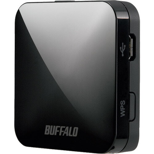 BUFFALO 無線LAN親機 11ac/n/a/g/b 433/150Mbps トラベルルーター ブラック [WMR-433W2-BK] WMR433W2BK..