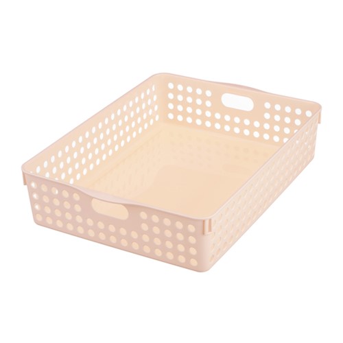 inomata ストックバスケット A4 ライトピンク [4570-RPI] 4570RPI 販売単位：1