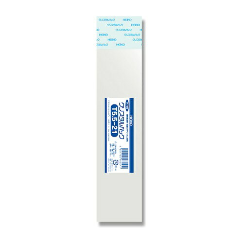 HEIKO OPP袋 クリスタルパック テープ付 T 5.5-21 100枚入り [006753502] 006753502 販売単位：1