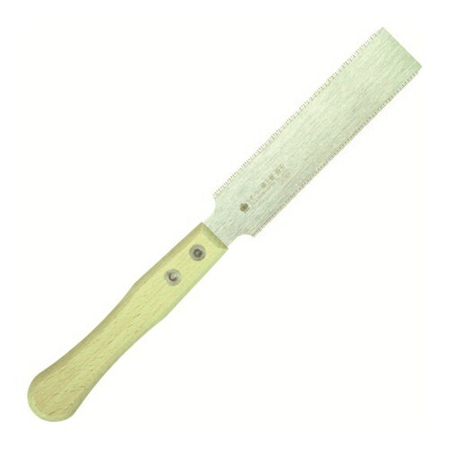 4903524011513｜819-9121 [1151] 1販売 商品画像については実際の製品と異なる場合がございます。あくまでも商品のスペックをご確認の上ご注文をお願いいたします。※この商品は受注発注の商品です。その為メーカーに在庫がない場合がございます。その場合は大変申し訳ございませんがキャンセルとさせて頂きます。予めご了承下さい。819-9121特長アサリが無く板厚0.3mmの薄刃タイプですので柔軟性も抜群、板表面にキズが付かなく木釘（ダボ）切りや仕上げ加工に使えます。用途ダボ挽き・細工用。仕様刃長(mm)：125全長(mm)：270刃ピッチ(mm)：1.0/1.3仕様2衝撃焼入れ無電解ニッケルメッキ材質_仕上刃：SK材柄：木質量36.000G原産国日本JANコード4903524011513「ルーペスタジオ」では、拡大鏡(虫眼鏡/ルーペ)、双眼鏡、単眼鏡、望遠鏡などのレンズ製品を主に取り扱っております。工具製品は常には在庫しておらずお取りよせとなります。ご了承下さい。園芸用鋸 園芸用鋸RAZORSAW 関連商品へ