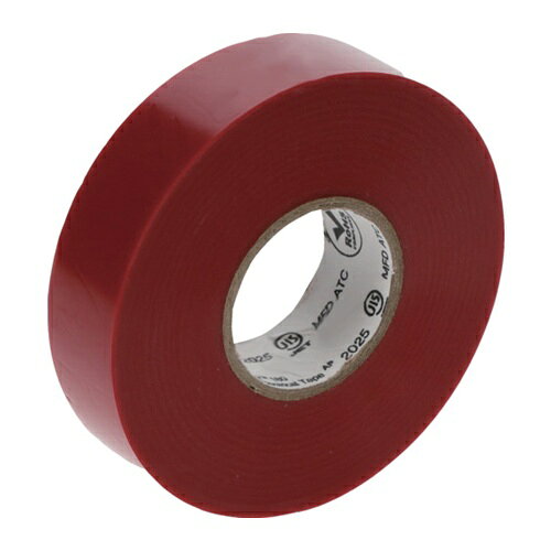 3M Temflex(テムフレックス) ビニールテープ 180 レッド 19mm x 10m 10巻入り [180 RED 10 10P] 180RED..