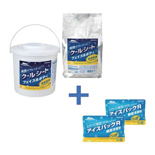 サラヤ 【数量限定アイスパック2個無料】 クールリフレロング80枚+クールリフレロング80枚詰替セット [4247742478SET] 4247742478SET 販売単位：1 送料無料