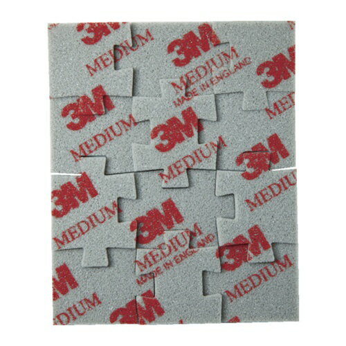 3M ジグソーパズル型スポンジ研磨材 ミディアム #120~180相当 [5081 JIG] 10セット