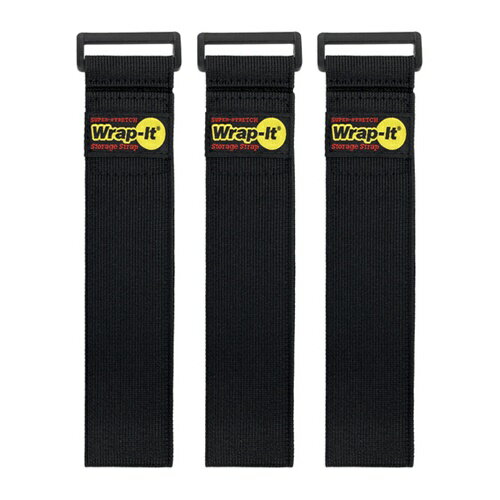WrapーIt 配線コード用伸縮性収納ストラップ 18インチ 黒 [703-18B] 70318B 販売単位：1