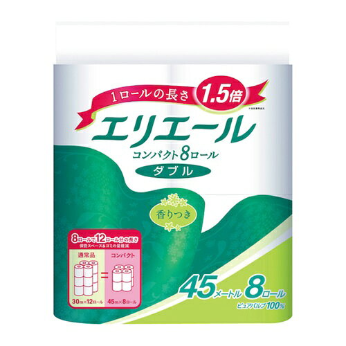 エリエール トイレットティシュー コンパクト8R(ダブル) [823304] 823304 販売単位...