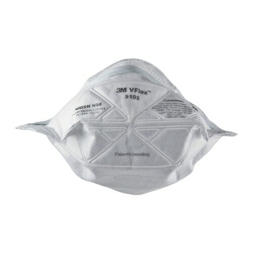3M Vフレックス[[TM上]] 折りたたみ式防護マスク 9105 N95 レギュラー 50枚/1箱 [9105 N95] 販売単位：1 送料無料